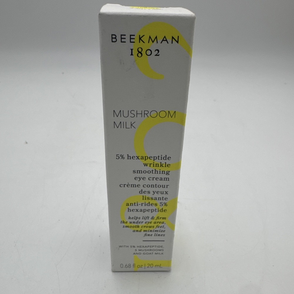 Beekman 1802 MUSHROOM MILK Wrinkle Smoothing EYE Cream, 0.68oz, NEW in Box